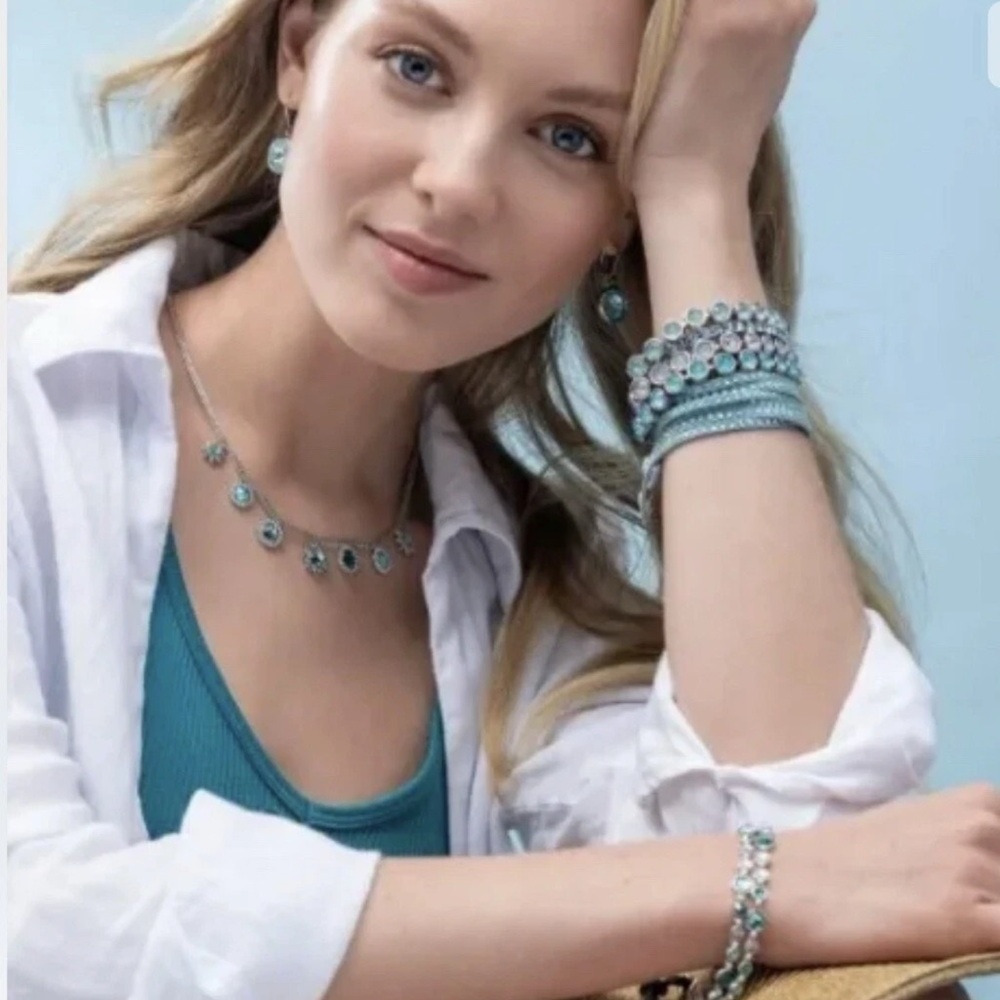 Touchstone Crystal by Swarovski GLAM bracelet in Tropics BNIB stunning! - Picture 2 of 5